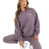 Active Studios Oversized Jumper - Grape