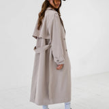 Amara Trench Coat - Stone