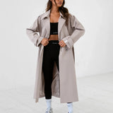 Amara Trench Coat - Stone