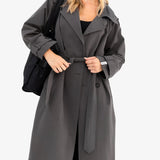 Amara Trench Coat - Grey