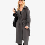 Amara Trench Coat - Grey