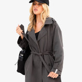 Amara Trench Coat - Grey