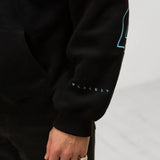 Embroidered Idris Oversized Hoodie - Electric Blue