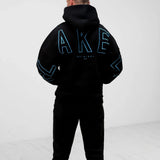 Embroidered Idris Oversized Hoodie - Electric Blue