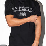 Miles Chain Stitch Relaxed T-Shirt - Black