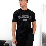 Miles Chain Stitch Relaxed T-Shirt - Black