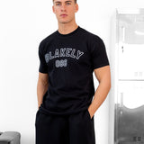 Miles Chain Stitch Relaxed T-Shirt - Black