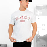 Miles Chain Stitch Relaxed T-Shirt - Marl White