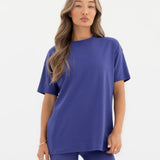 Thea Oversized T-Shirt - Bold Purple