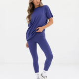 Thea Oversized T-Shirt - Bold Purple