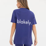 Thea Oversized T-Shirt - Bold Purple