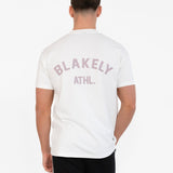 Zayd Relaxed T-Shirt - Flat White & Dusty Lilac
