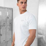 Zayd Relaxed T-Shirt - Flat White & Dusty Lilac