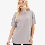Mindy Oversized T-Shirt - Pebble