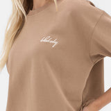 Mindy Oversized T-Shirt - Tan