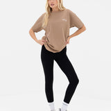 Mindy Oversized T-Shirt - Tan