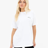 Mindy Oversized T-Shirt - White & Warm Olive