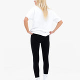 Mindy Oversized T-Shirt - White & Dusty Rose