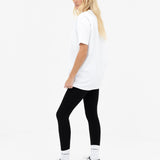 Mindy Oversized T-Shirt - White & Tan