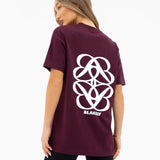 Iris Oversized T-Shirt - Deep Burgundy