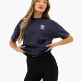 Iris Oversized T-Shirt - True Navy