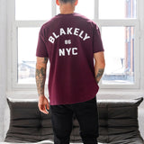 NYC Relaxed T-Shirt - Dark Burgundy