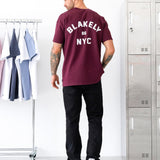 NYC Relaxed T-Shirt - Dark Burgundy
