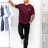 NYC Relaxed T-Shirt - Dark Burgundy