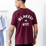 NYC Relaxed T-Shirt - Dark Burgundy