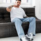 NYC Relaxed T-Shirt - White & True Navy