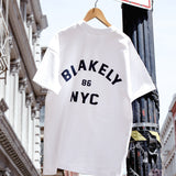 NYC Relaxed T-Shirt - White & True Navy