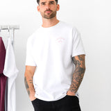 NYC Relaxed T-Shirt - White & Pink