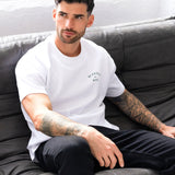 NYC Relaxed T-Shirt - White & Sage Green