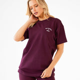 NYC Oversized T-Shirt - Dark Cherry