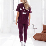 NYC Oversized T-Shirt - Dark Cherry