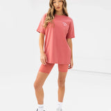 NYC Oversized T-Shirt - Sunrise Coral