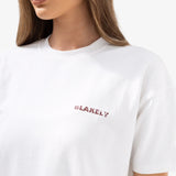 Sloane Ski Oversized T-Shirt - White & Bright Red