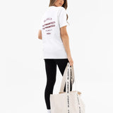 Sloane Ski Oversized T-Shirt - White & Bright Red