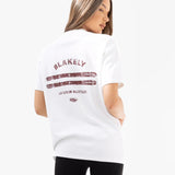 Sloane Ski Oversized T-Shirt - White & Bright Red