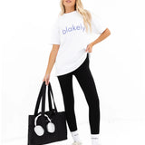 Lila Oversized T-Shirt - White & Ultra Lilac