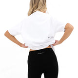Lila Oversized T-Shirt - White & Ultra Lilac