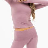Lucia Long Sleeve Top - Dusty Pink