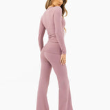 Lucia Long Sleeve Top - Dusty Pink