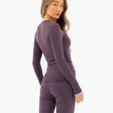 Lucia Long Sleeve Top - Plum