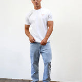 NYC Relaxed T-Shirt - White & Coral