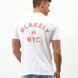 NYC Relaxed T-Shirt - White & Coral