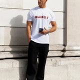 Raife Relaxed T-Shirt - White & Red