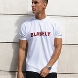Raife Relaxed T-Shirt - White & Red