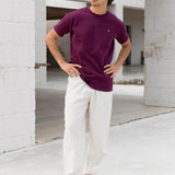 Conrad Relaxed Anchor T-Shirt - Burgundy