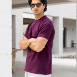 Conrad Relaxed Anchor T-Shirt - Burgundy